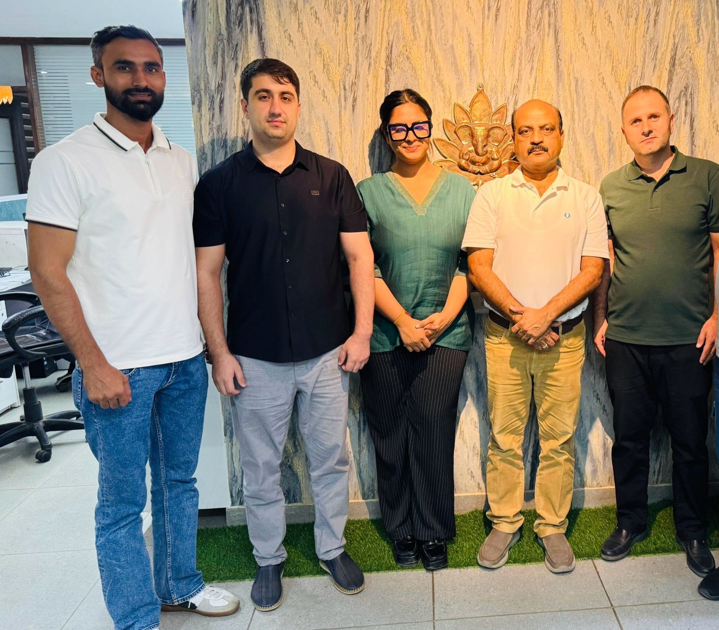 Partnership meeting at Mez Pharmaceutical office